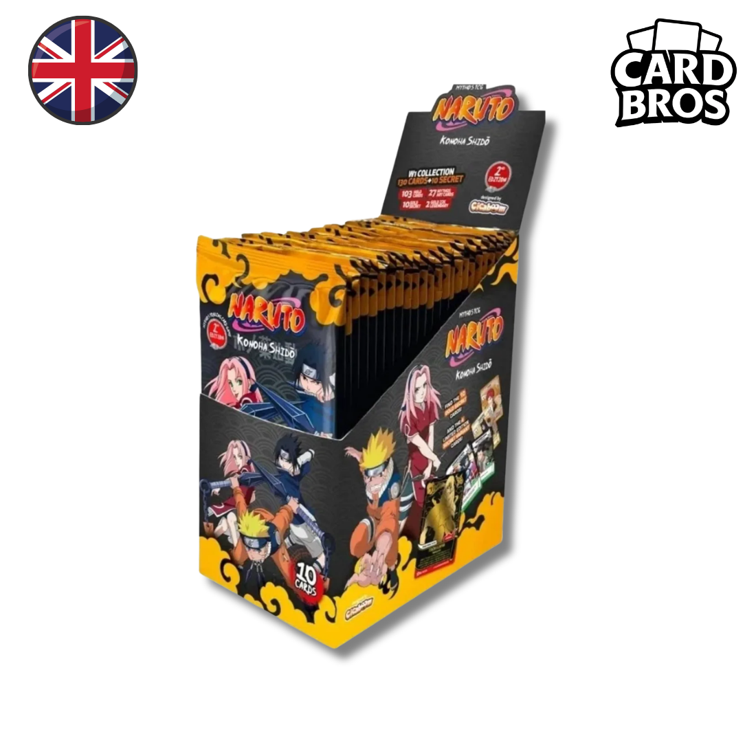 PRECOMMANDE - Display (24 Boosters) | Naruto Mythos TCG | 1er chapitre : Konoha Shidō | 2° Édition (EN)