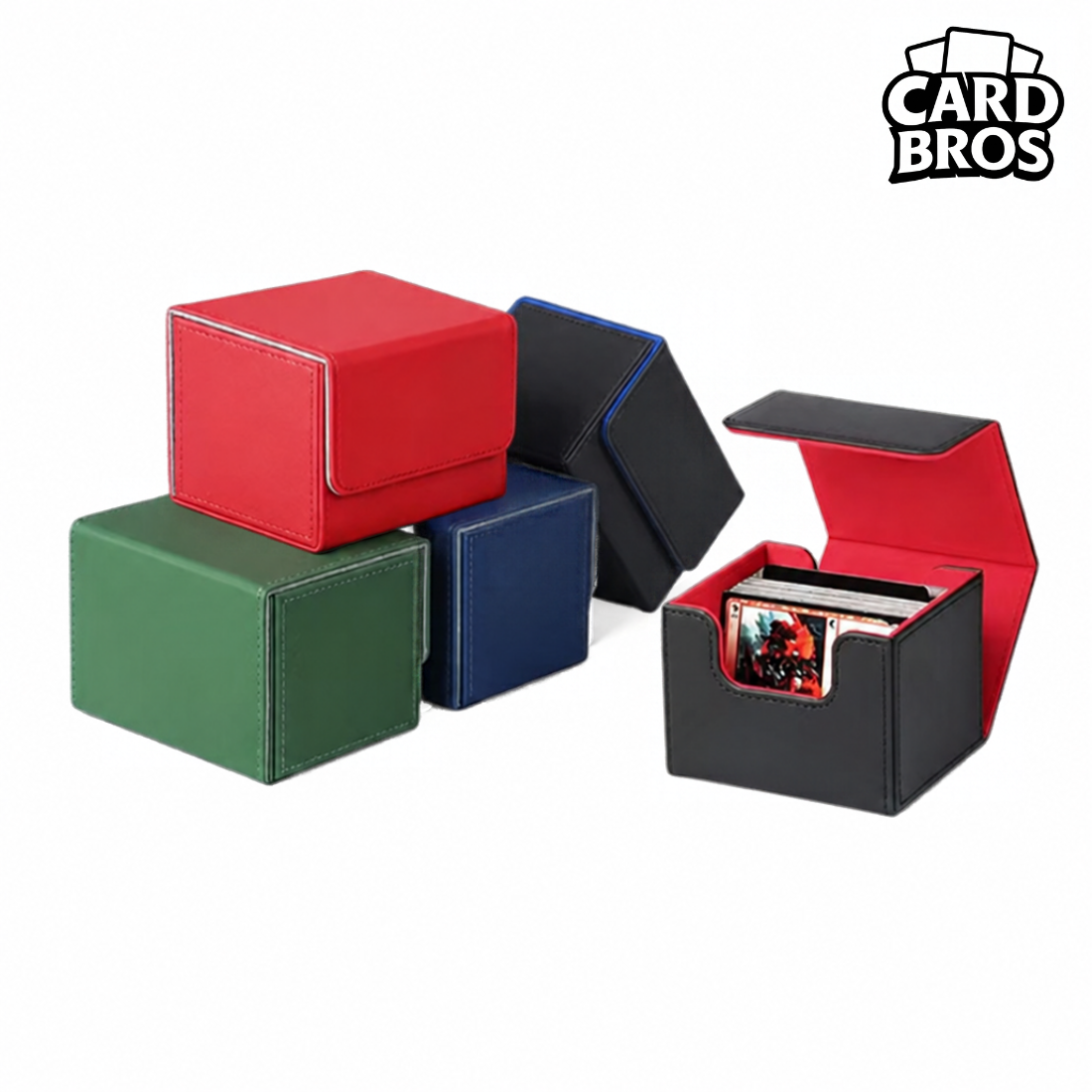 Deckbox premium en cuir PU – 100 cartes – Fermeture magnétique
