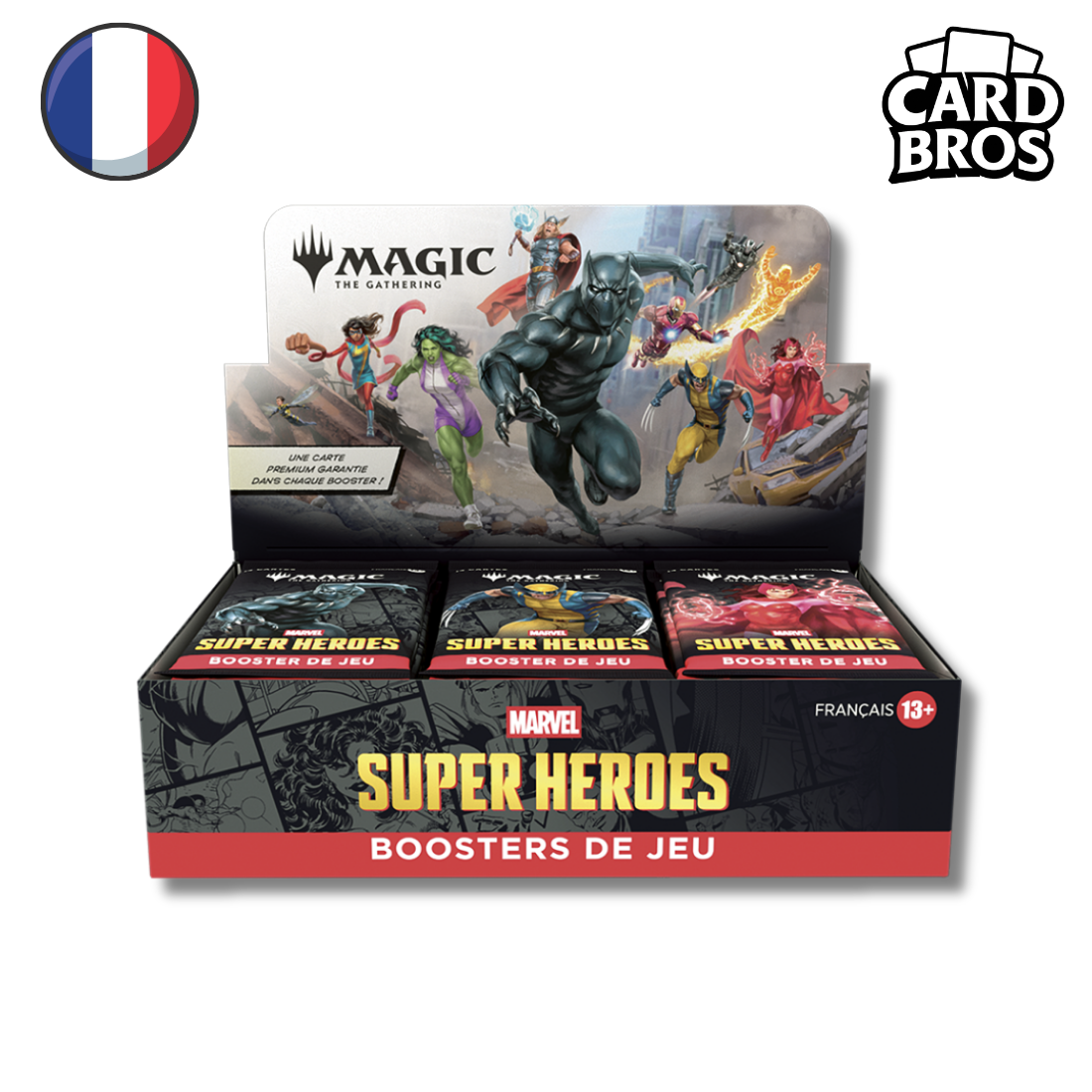 Display de 30 boosters de jeu Magic: The Gathering | MARVEL SUPER HEROES (FR)