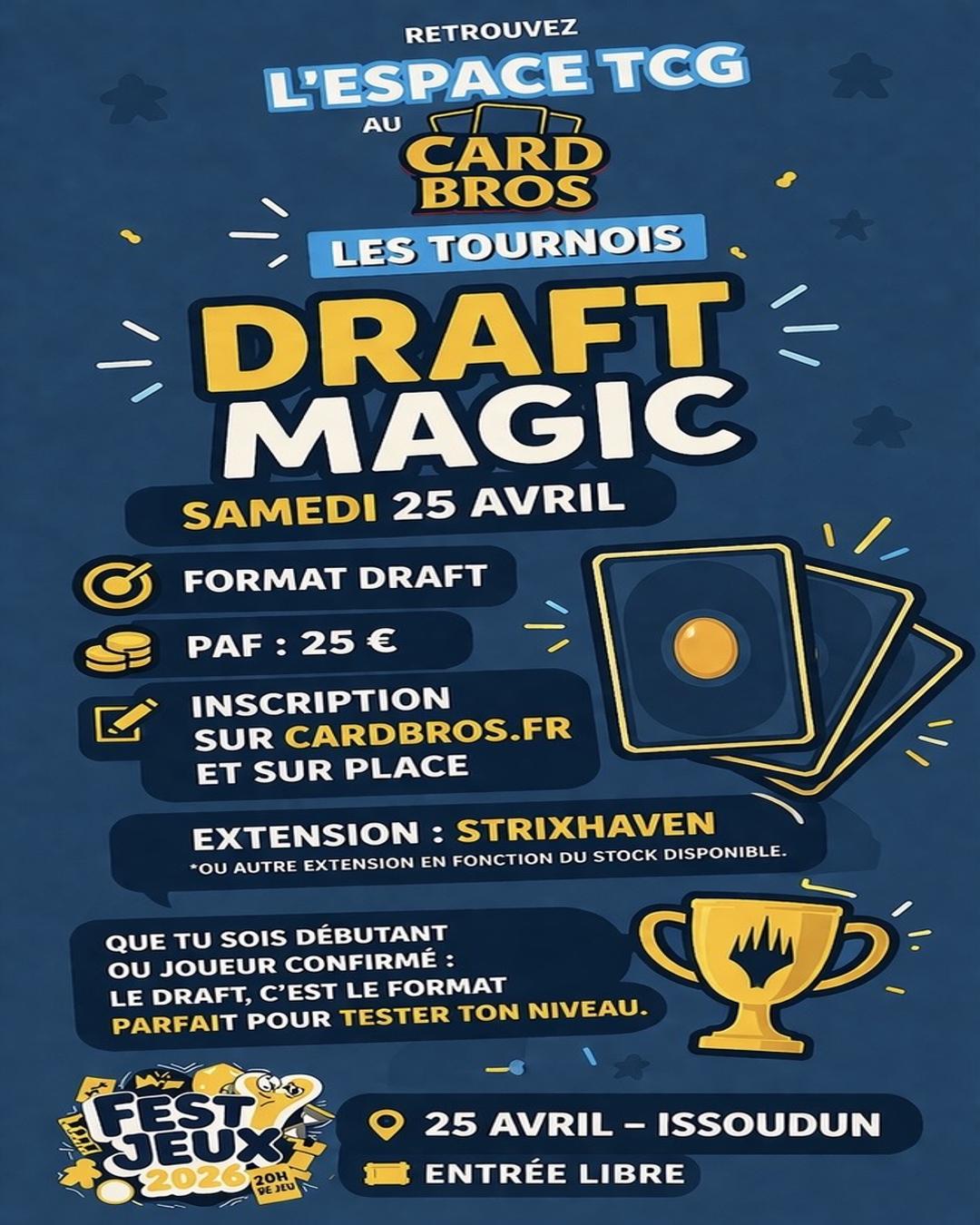 Inscription - Draft Magic – Festijeux 2026
