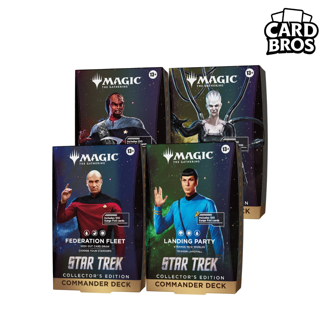 Lot de 4 Decks Commander Collector Magic: The Gathering | Star Trek