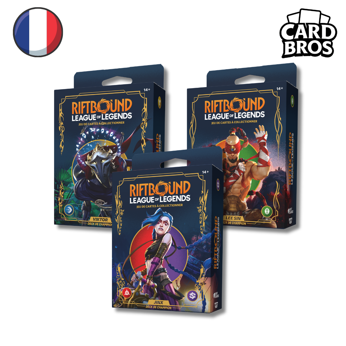 Lot de 3 Decks de Démarrage : Origines – League of Legends TCG (FR)