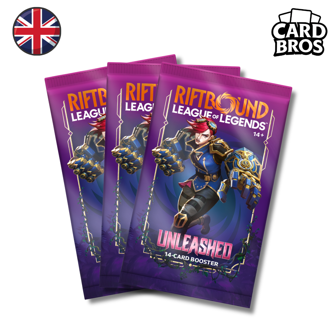 Lot de 3 Boosters Riftbound: League of Legends TCG | Unleashed (EN)