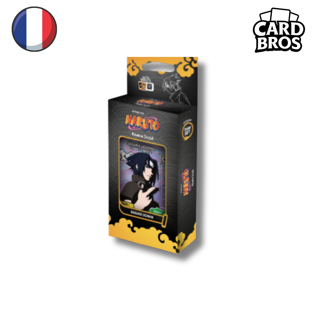 PRECOMMANDE - Team Set Sasuke | Naruto Mythos TCG | 1er chapitre : Konoha Shidō | 2° Édition (FR)